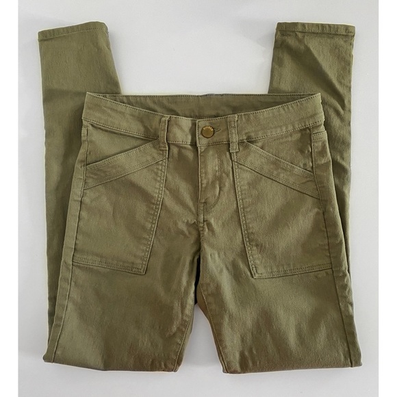 Khaki Green Skinny Cargo Pants - Picture 3 of 5